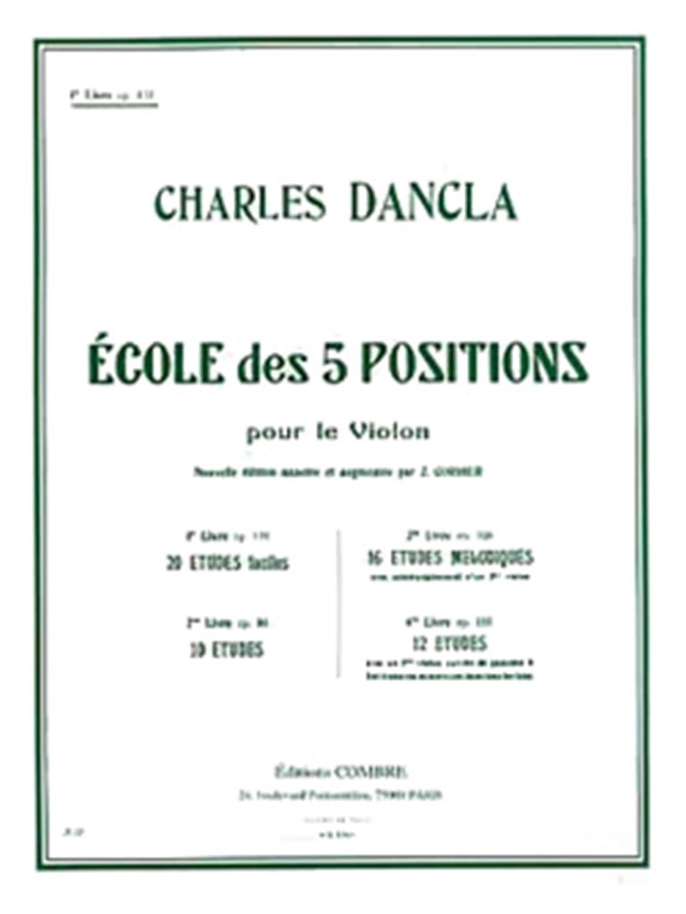 Ecole 5 positions Vol.1 Op.122 (20 études faciles)